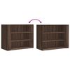 vidaXL Wall Cabinet Brown Oak 75x35x60 cm Engineered Wood