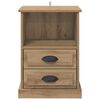vidaXL Bedside Cabinet with Drawer 2 pcs Artisan Oak 36 x 43 x 60 cm