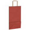vidaXL Paper Bags 250 pcs with Handles Red 21x11x36 cm