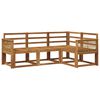 vidaXL Outdoor Sofa Set 4 pcs Natural Solid Acacia Wood