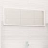 vidaXL Bathroom Mirror High Gloss White 90x1.5x37 cm Engineered Wood