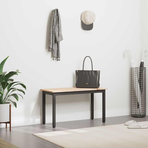 vidaXL Bench Natural 110 x 35 x 45 cm Solid Pine Wood