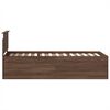 vidaXL Bed Frame with Headboard Brown Oak 75 x 190 cm Engineered Wood