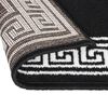 vidaXL Runner Rug BCF Black with Motif 100x400 cm