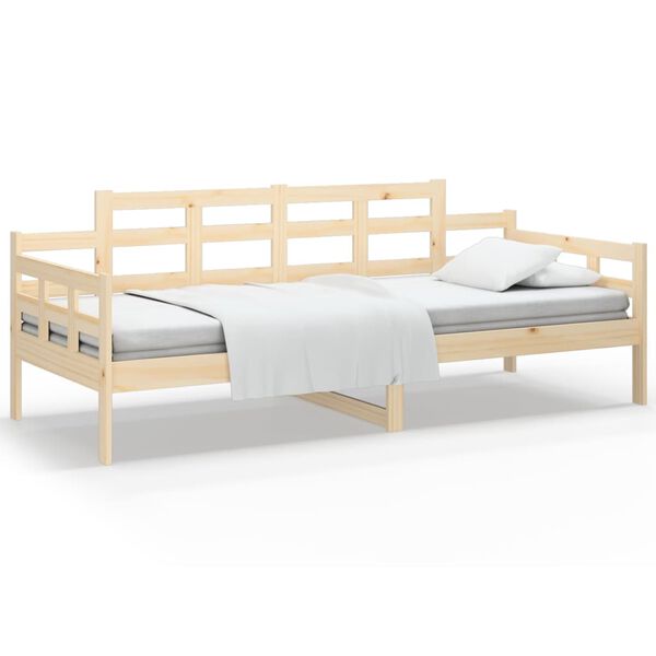 vidaXL Day Bed without Mattress Solid Wood Pine 90x200 cm