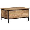vidaXL Coffee Table 80x50x40 cm Solid Rough Wood Mango