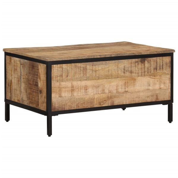 vidaXL Coffee Table 80x50x40 cm Solid Rough Wood Mango