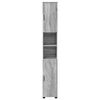 vidaXL Bathroom Cabinet with Storage Grey Sonoma 30 x 35 x 192 cm
