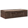 vidaXL Daybed with Drawers without Mattress Brown Oak 75x190 cm Small Single