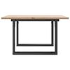 vidaXL Coffee Table O-Frame 70x70x40 cm Solid Wood Pine and Steel