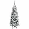 vidaXL Artificial Christmas Tree with 150 LEDs with Stand White 150 cm