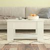 vidaXL Coffee Table High Gloss White 79x49x41 cm Engineered Wood