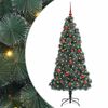 vidaXL Artificial Pre-lit Christmas Tree with Ball Set Green 150 cm
