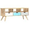 vidaXL TV Cabinet | Brown and Multicolour | Solid Mango Wood | 110 cm