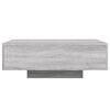 vidaXL Coffee Table with LED Lights Grey Sonoma 85x55x31 cm