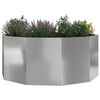 vidaXL Planter Silver 120 x 120 x 50 cm Galvanised Steel
