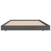 vidaXL Bed Frame without Mattress Grey 90x190 cm Single Solid Wood Pine