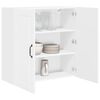 vidaXL Kitchen Cabinet with Shelf High Gloss White 80 x 31 x 80 cm