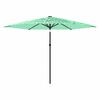 vidaXL Garden Parasol with Steel Pole Green 288x288x225 cm