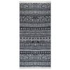 vidaXL Rug Black and White 80x150 cm Cotton