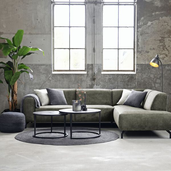 LABEL51 Carpet Jute Round 150x150 cm XL Anthracite