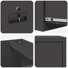 vidaXL File Cabinet Black 44 x 50 x 74.5 cm Cold-Rolled Steel