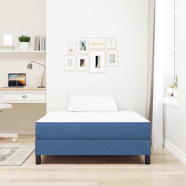 vidaXL Bed Mattress with Mattress Blue 120 x 190 cm Fabric