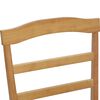 vidaXL Dining Chair 2 pcs Natural and Light Solid Rubber Wood