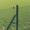 vidaXL Fence Post Green 100 x 0.4 m (16 x 16 mm mesh) Steel and PVC