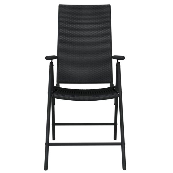 vidaXL 5 Piece Garden Dining Set Black