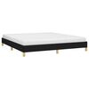 vidaXL Bed Frame without Mattress Black 180x200 cm Super King Super King Fabric