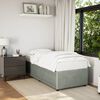 vidaXL Bed Frame without Mattress Light Grey 90x190 cm Single Velvet