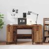 vidaXL Desk with Storage Old Wood 140 x 50 x 75 cm Engineered Wood