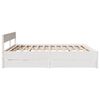 vidaXL Bed Frame without Mattress White 200x200 cm Solid Wood Pine