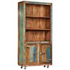 vidaXL Highboard 90x35x183 cm Solid Reclaimed Wood