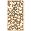 vidaXL Garden Wall Decoration 105x55 cm Corten Steel Maple Leaf Design