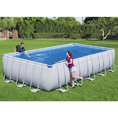 Bestway Solar Pool Cover Flowclear Rectangular 703x336 cm Blue