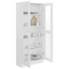 vidaXL Vitrine Cabinet White 82.5x30.5x185 cm Engineered Wood