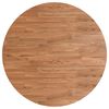 vidaXL Round Table Top Light Brown &Oslash;90x1.5 cm Treated Solid Wood Oak