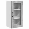 vidaXL Wall Glass Cabinet LUCCA 2 pcs Grey Sonoma 40 x 31 x 80 cm