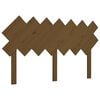 vidaXL Bed Headboard | Honey brown | Solid pine wood | Medium