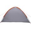 vidaXL Camping Tent Grey and orange 308 x 268 x 130 cm Polyester