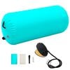 vidaXL Inflatable Gymnastic Roll with Pump 120x75 cm PVC Green