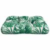 vidaXL Pallet Cushion Leaf Pattern 60x61.5x10 cm Fabric