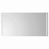 vidaXL LED Bathroom Mirror Transparent 100 x 60 cm Tempered Glass