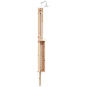 vidaXL Outdoor Shower Adjustable Natural 24 x 19 x 246 cm