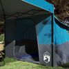 vidaXL Camping Tent Set Folding 2 pcs Blue Taffeta and Fabric