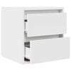vidaXL Wall-mounted Bedside Cabinet White 38x34x40 cm