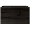 vidaXL Wooden Box with Handles Black 40x30x23 cm Solid Wood Pine