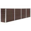 vidaXL Raised Garden Bed | Brown | Galvanised steel | Large | Durable